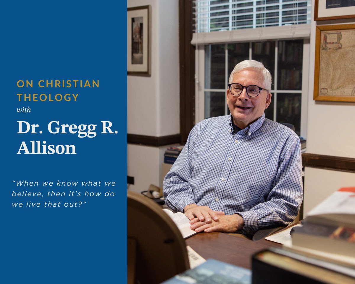 SBTS's tweet photo. For Dr. Gregg R. Allison, systematic theology gives clarity to the Christian life. He teaches students to see how the whole counsel of Scripture comes together in the core doctrines of the faith and how those truths shape daily living.

In the classroom, Dr. Allison emphasizes both understanding and application, helping students connect doctrine to discipleship. His work forms students who hold firm convictions while cultivating humility and love for the church.

Get to know Dr. Allison, who helps students learn how sound doctrine leads to faithful living in the life of the church.