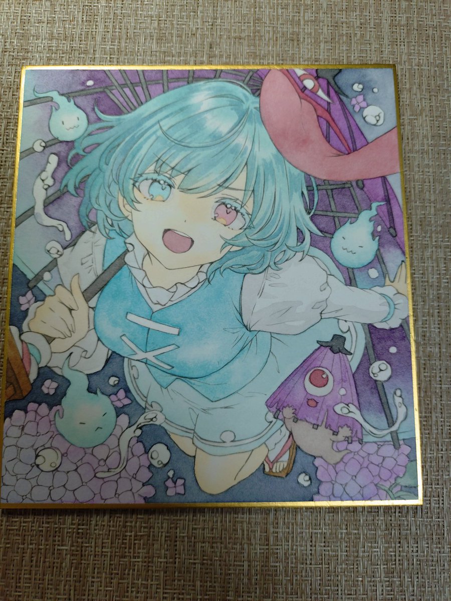 kisaragi1709's tweet photo. 制作過程🎨
線画撮るの忘れた…
火の玉はキラキラしている https://t.co/FmllqqXkAk