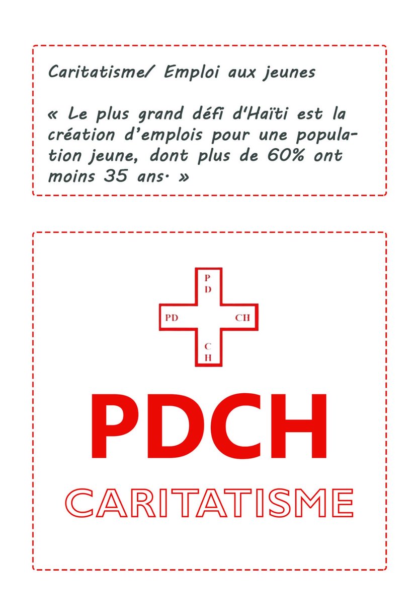PDCH1978's tweet photo. *Caritatisme/ Emploi aux jeunes*
« Le plus grand défi d'Haïti est la création d’emplois pour une population jeune, dont plus de 60% ont moins 35 ans. »
#PDCH #CARITATISME #HAITI https://t.co/Ss8ETo40LZ