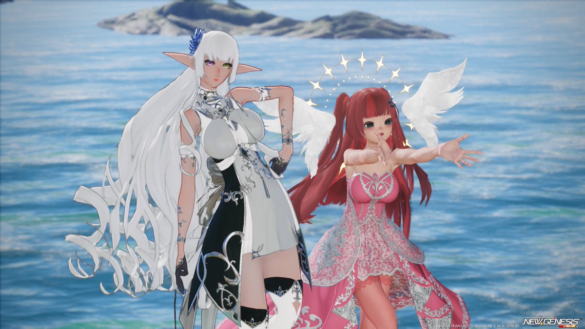 Peachmomo08's tweet photo. サムさんと久々に撮ってきましたーー(*'∀｀*)
＃pso2ngs_ss  #メンテの日じゃないけどｓｓを貼る https://t.co/5YjBtKVhU7