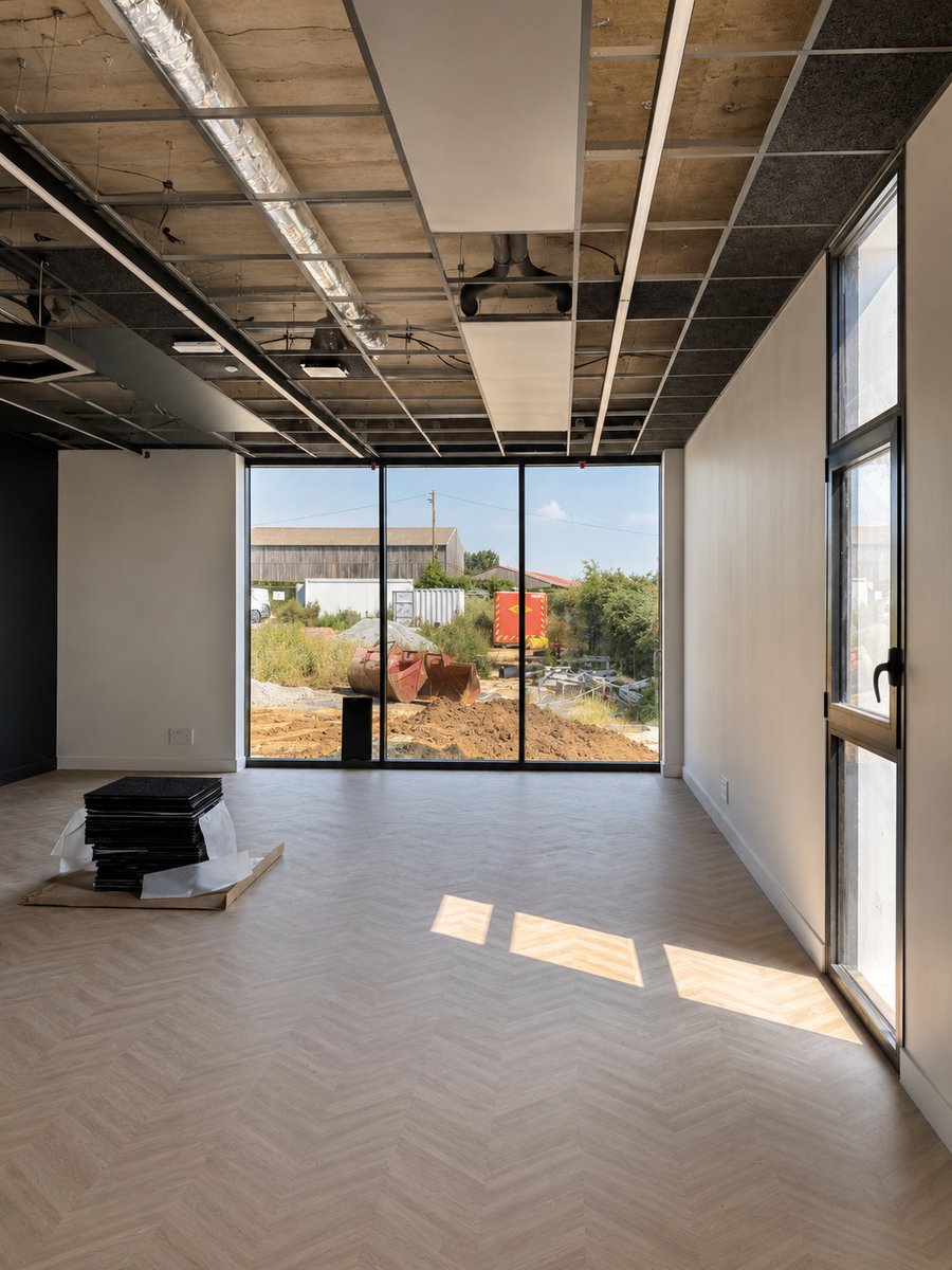 EXO_Architectes's tweet photo. À Potigny, le futur Pôle culturel prend vie 🎭
Médiathèque, auditorium de 150 places, école de musique : les finitions approchent. À l’arrière, le théâtre de verdure se dessine. Réemploi et photovoltaïque complètent ce projet durable.
#exoarchitectes #potigny https://t.co/RmO3IdOetg