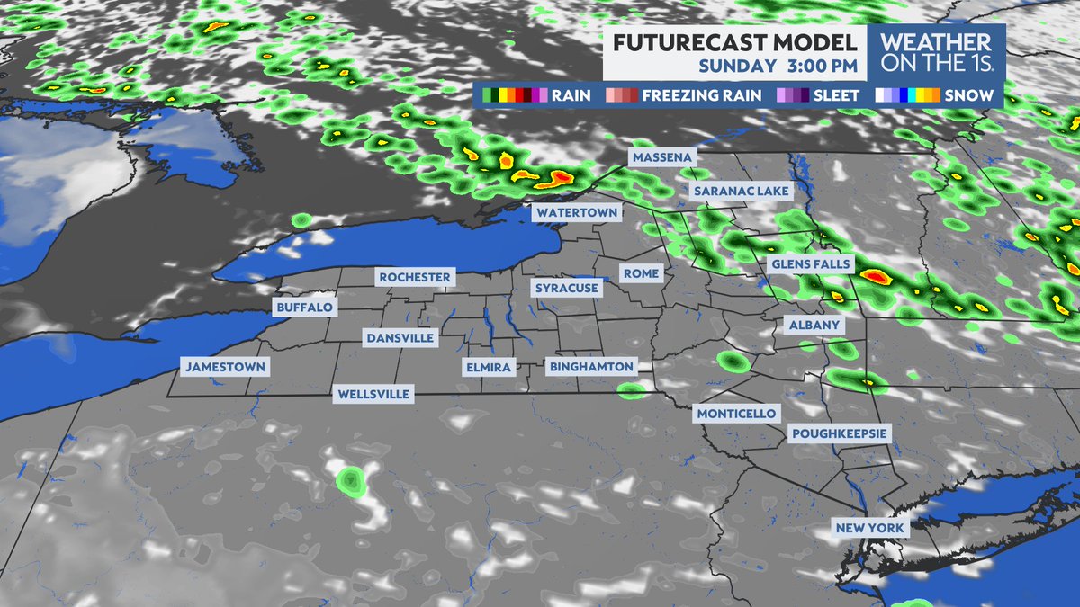 DurkinWeather's tweet photo. **WEEKEND OUTLOOK**
1.) Comfortable temperatures, pleasant humidity
2.) Breezy tomorrow, lighter wind Sunday
3.) Mainly dry for many each day
Spectrum News 1 #WxOnThe1s
#Buffalo #Rochester #Syracuse #Albany #HudsonValley #Binghamton #Watertown #NYwx https://t.co/48f8KPdLD1