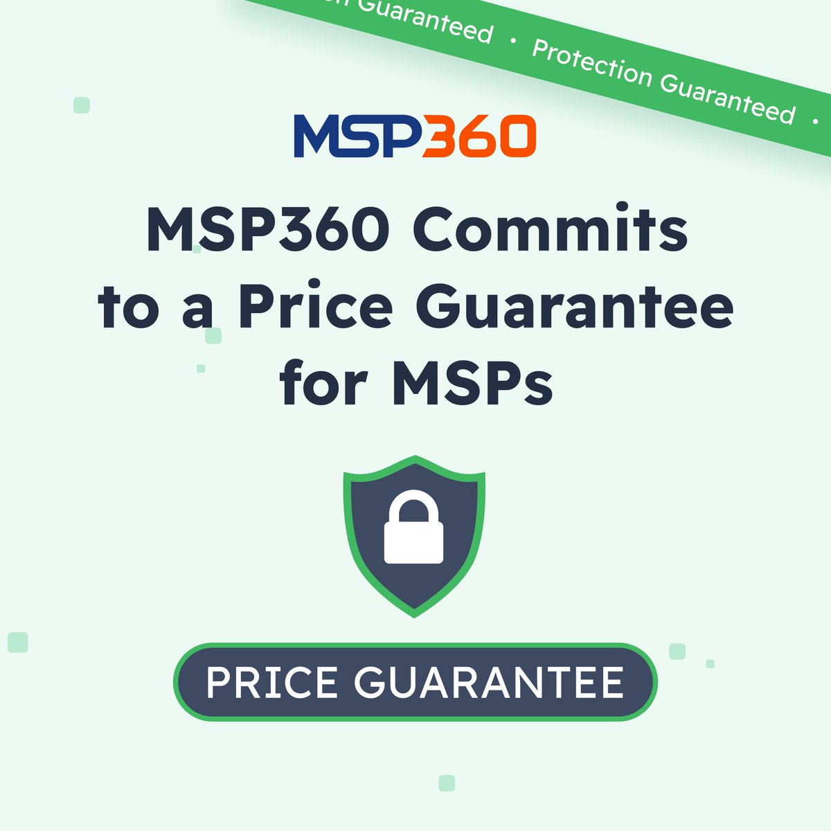 msp360's tweet photo. Your MSP360 pricing is locked in. For good.

Managed Backup, RMM, Managed Connect – no automatic increases, no forced migrations, no long-term contracts. New MSP or existing customer – both covered 🔥

🔗 Full details → https://t.co/aSKcqpnphj

#MSP360 #MSP #PriceGuarantee #ManagedServices