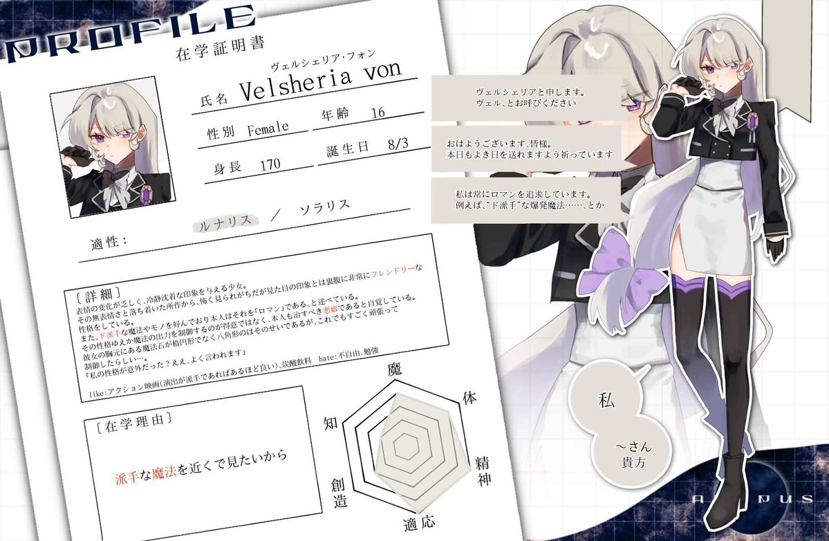 ANOPUS_TL's tweet photo. ⋆. ݁┈┈┈┈┈┈┈┈┈┈┈┈┈┈┈┈┈┈ ݁.⋆

✧LUNARIS
✧ Velsheria Von - ヴェルシェリア・フォン -

「私は常にロマンを追求しています。
例えば、"ド派手"な爆発魔法……、とか。」

⋆. ݁┈┈┈┈┈┈┈┈┈┈┈┈┈┈┈┈┈┈ ݁.⋆

⁦#ANOPUS_仮CS⁩ https://t.co/9YRzeKNqGk