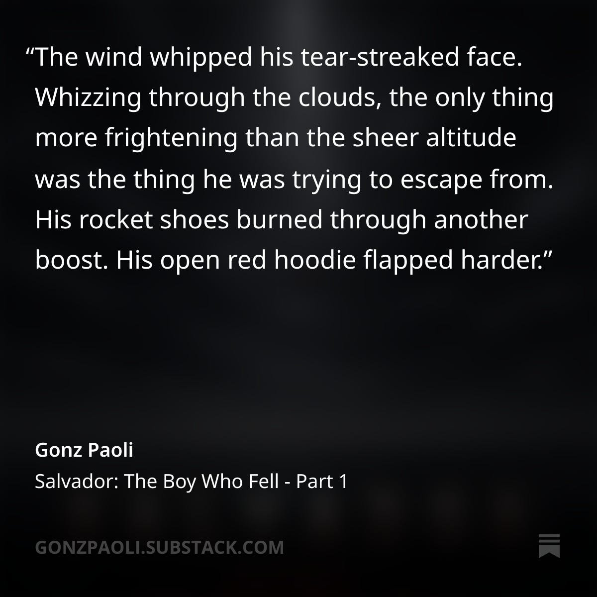 GonzPaoli's tweet photo. Sometimes I think… “poor kid. The things I’m putting him through.”
                                                                                                                                                                                                              
Then I get over it and write the next paragraph 👀