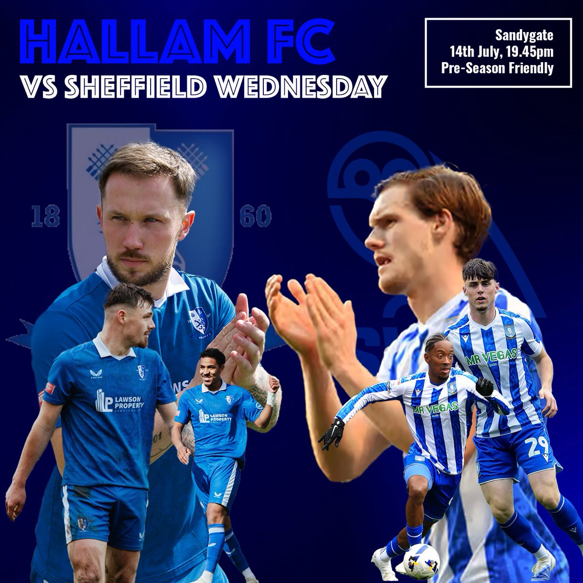 HallamFC1860's tweet photo. THE OWLS ARE COMING TO SANDYGATE 🦉

The Countrymen are set to face League One club Sheffield Wednesday in a pre-season friendly next month!

Tickets will be available to purchase tomorrow on our website, more details to follow.

#HallamFC https://t.co/5dvKcvQB1e
