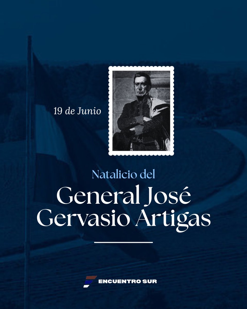 ENSURuy's tweet photo. “La causa de los pueblos no admite la menor demora” 

262 aniversario del natalicio de José Gervasio Artigas. https://t.co/AK7V3NCgUK