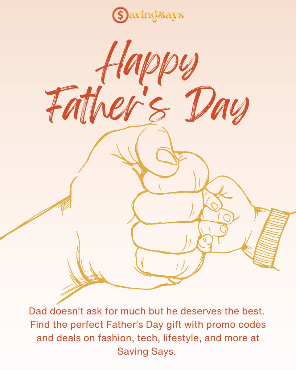 saving_says's tweet photo. He's been there for every moment. This Father's Day, be there for him with a gift that means something. And a price that doesn't hurt. 💙
Visit https://t.co/BRglPVxZTG  for the best Father's Day deals, promo codes and discounts, all in one place.
#FathersDay #FathersDayGifts https://t.co/jKFgCB1Wvj