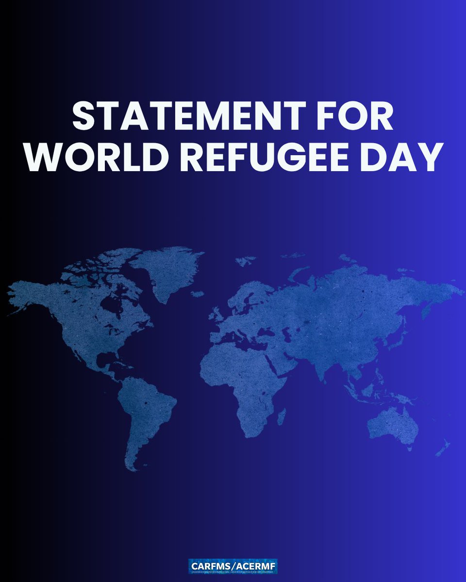 _carfms's tweet photo. 📣 Statement from the #CARFMS Executive for #WorldRefugeeDay

@ccrweb https://t.co/1EuonSrTo2