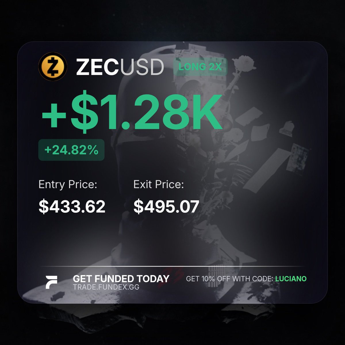 Luciiano_Trades's tweet photo. I’m very happy with how this week turned out especially the $ZEC and $GRASS trades 

Been absolutely killing it live here on the TL 

Gonna start posting my trades in TG so join up 👇 https://t.co/sqZb9eFE2i