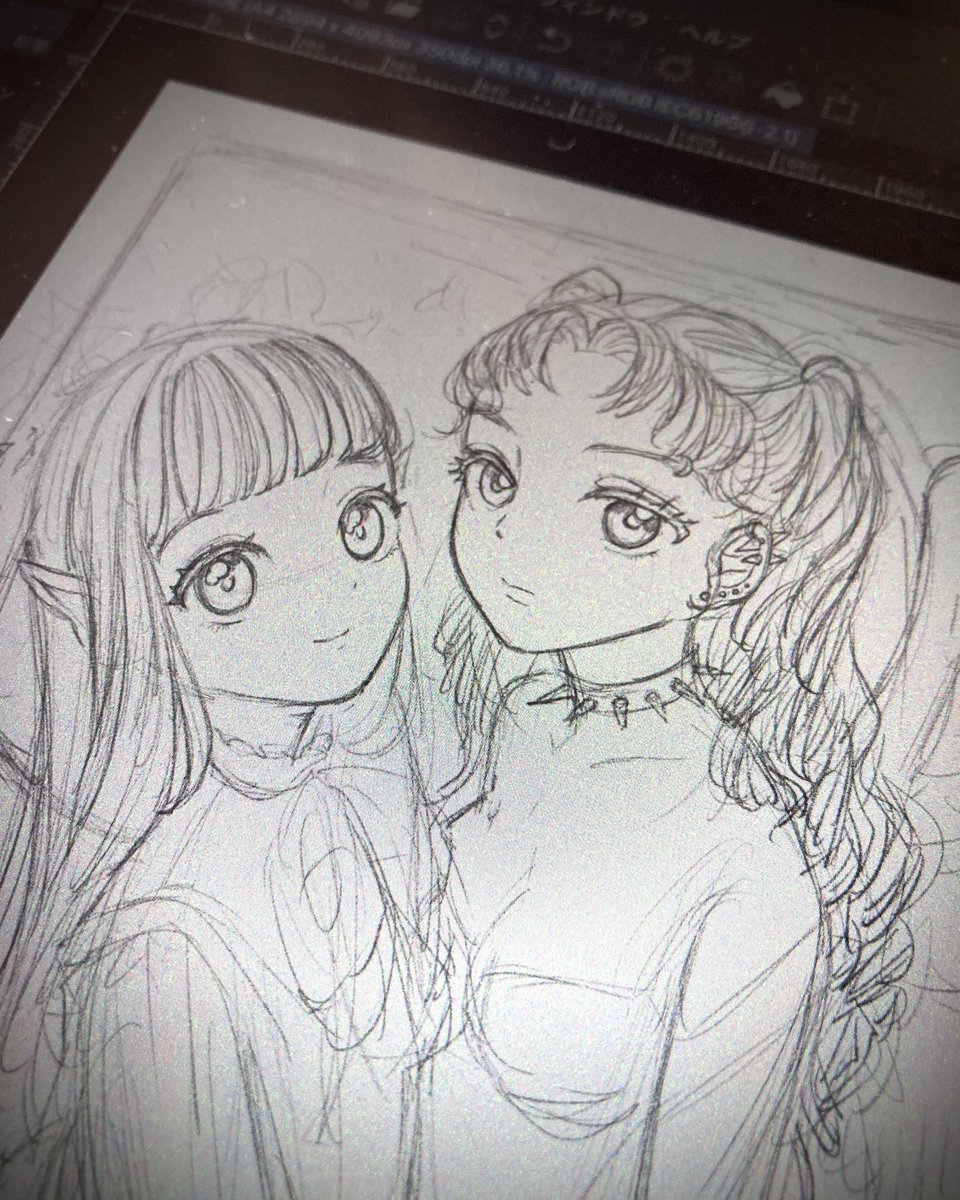 torako_illust's tweet photo. 次は二人絵を描いてみようと思います
構想中… https://t.co/1LYSe99Z4T