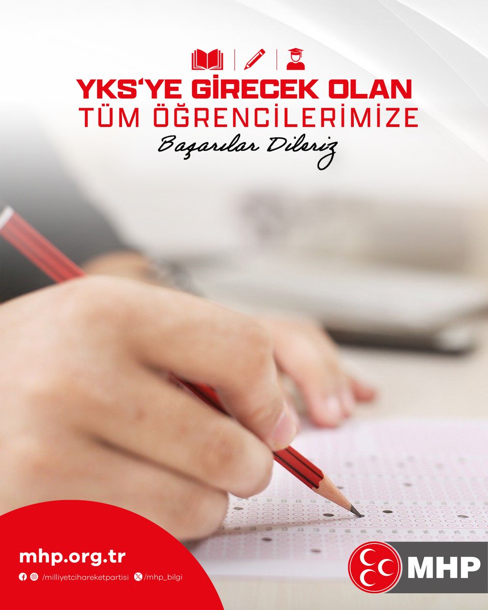 MahmutReis61's tweet photo. YKS’ye girecek olan tüm öğrencilerimize başarılar dileriz https://t.co/XhykfYGRGA