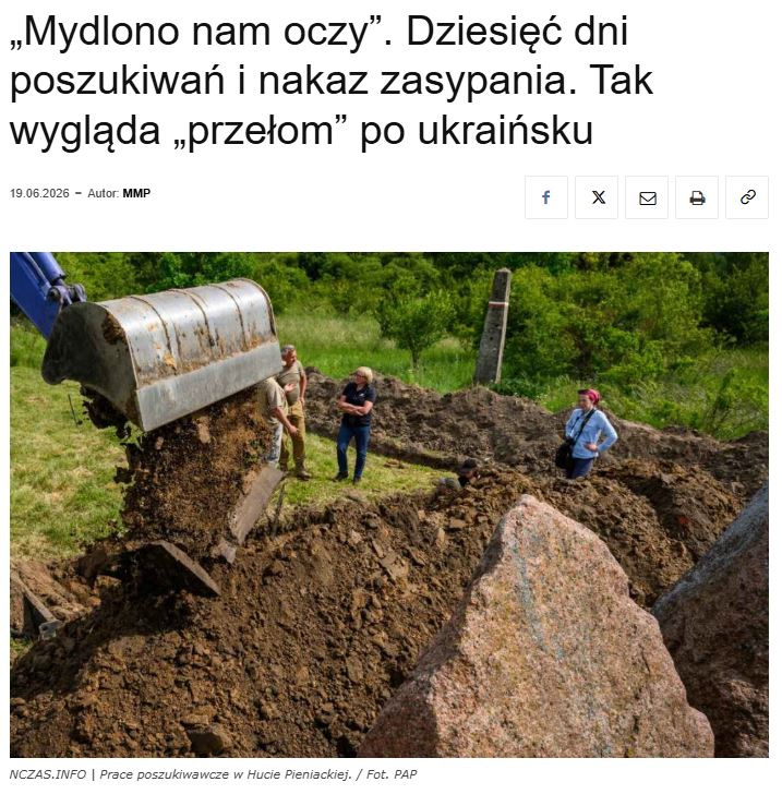 NCZAS1's tweet photo. 🇺🇦 Dziesięć dni poszukiwań i nakaz zasypania 😡

"Pamiętacie, jak przekonywano nas, że «Ukraina zgodziła się na ekshumacje», więc mamy przestać pytać? Jak kreowano polityków po stronie ukraińskiej na twórców przełomu? Oto jak ten «przełom» wygląda w praktyce”

https://t.co/h9yIgLFjTP