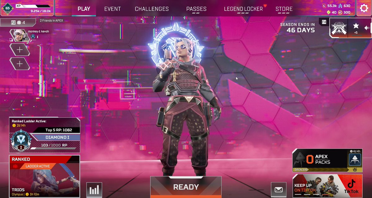 akakevohh's tweet photo. anyone want help me hit masters today?
im honestly tired of solo q rn 
just want to play apex and vibe https://t.co/eucrGFeZWB