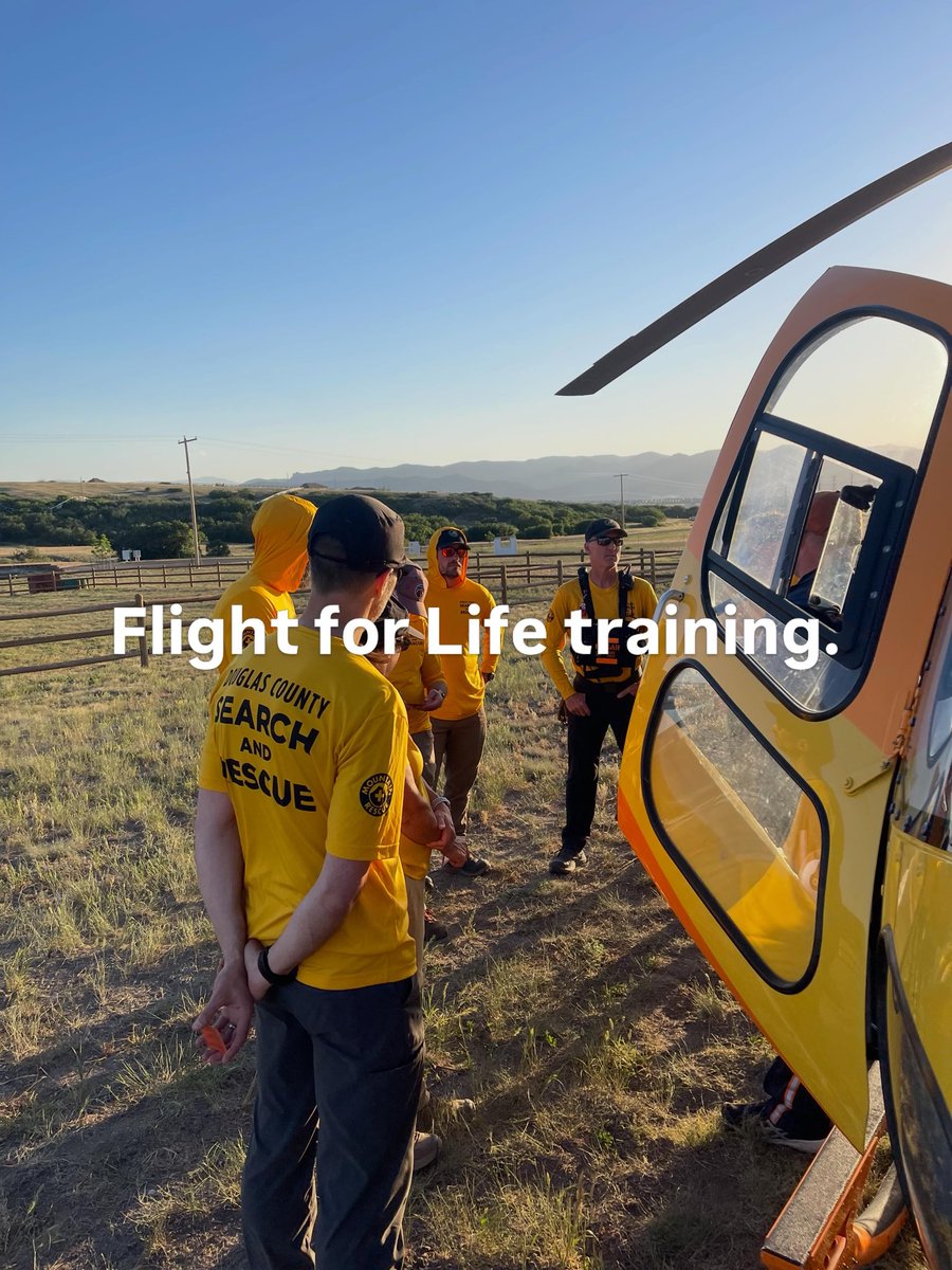 DCSARColorado's tweet photo. Flight for Life training.  For back-country ALS support or remote deployments. https://t.co/2FBF38ddw5