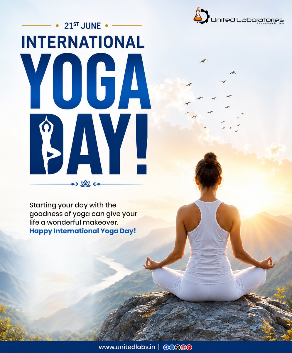 United_Labs's tweet photo. Embrace the a to strengthen your body, calm your mind, and nurture your soul. This International Yoga Day, take a step towards a healthier, happier, and more balanced life.

#InternationalYogaDay #YogaDay #YogaForLife #HealthyLifestyle #MindBodySoul #YogaPractice #WellnessJourney https://t.co/nWjpszQVPy
