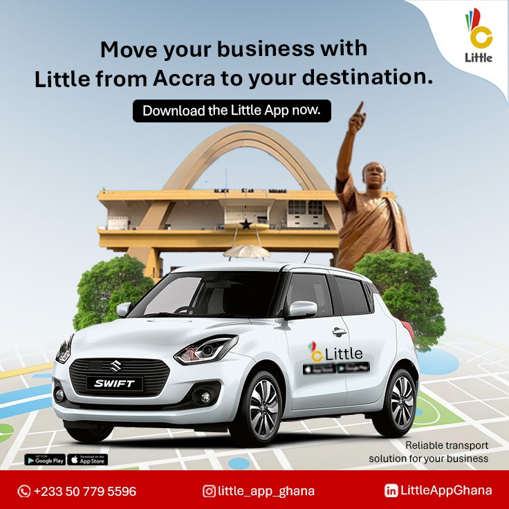 LittleGhana22's tweet photo. For a reliable intercity and intracity transport designed for business efficiency. Book with Little.
#corporatemobility https://t.co/L3Ao9cLHqs