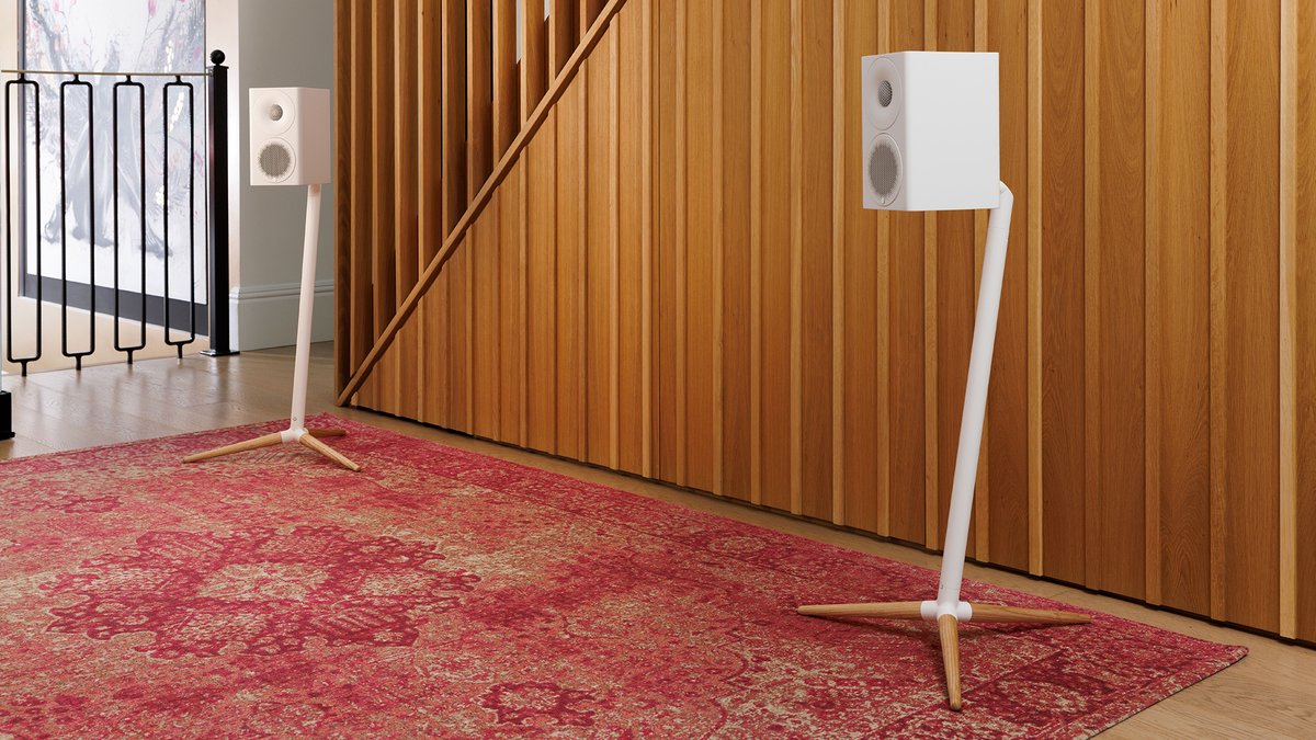MonitorAudio's tweet photo. Introducing Radius Floor Stand 4G.

The Radius Floor Stand 4G combines style with stability. Its wooden tripod legs provide a modern aesthetic while offering a secure, sturdy base.

The Radius 1 4G or Radius 3 4G attaches easily with a single bolt, and speaker cables can be neatly routed from the terminals down through the stand, exiting at the base for a clean, uncluttered appearance.

Discover
https://t.co/2oSChzaill

#MonitorAudio #RadiusSeries4G #BritishDesign #ListenAgain
