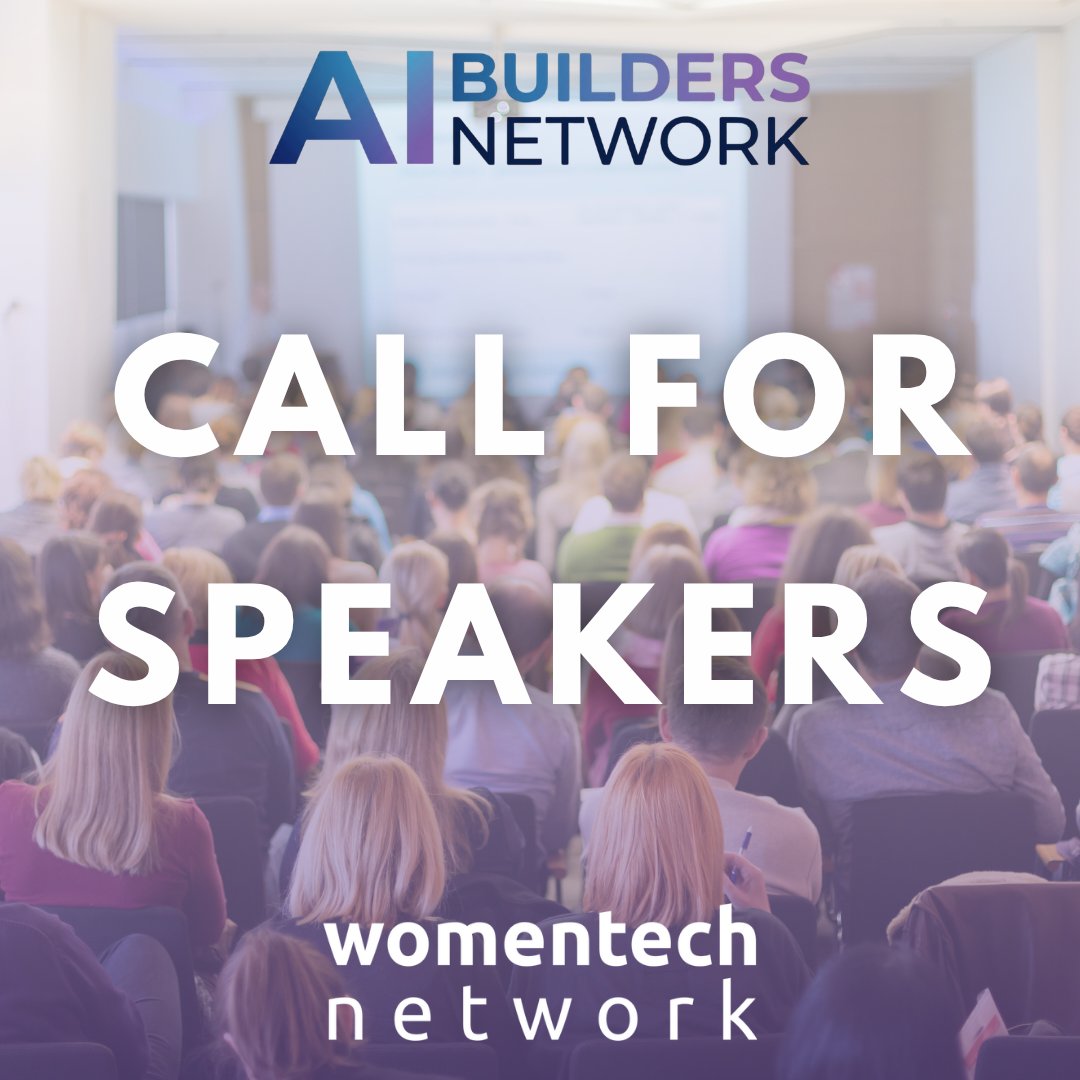 WomenTechNet's tweet photo. 🚀 Call for Speakers: AI Builders Summit 2026

We're looking for founders, engineers, researchers, operators, and AI leaders to share practical insights with the global WomenTech community.

📅 Oct 14–15, 2026 (Virtual)

🎤 Apply to speak:
🔗 https://t.co/sk27J6c1Qr https://t.co/GPMNDMwqZd