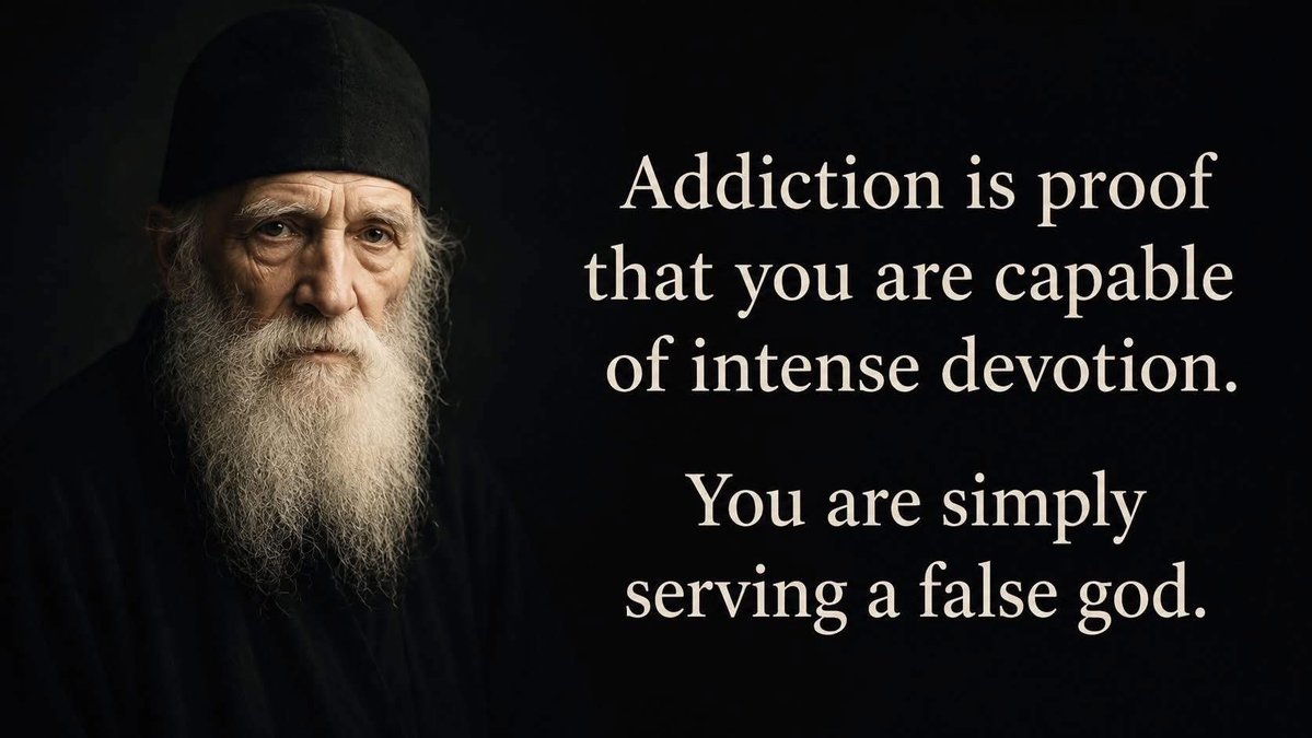 FrBarnabas's tweet photo. You can be devout. Your addictions prove it! Just reorient your desire to Christ. https://t.co/si3f4CIwWz