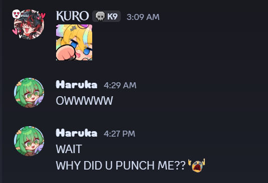 K9_KURO's tweet photo. I'm actually dead why did she spend exactly 12 whole hours to contemplate this? 😭 https://t.co/6C2kArmRe9