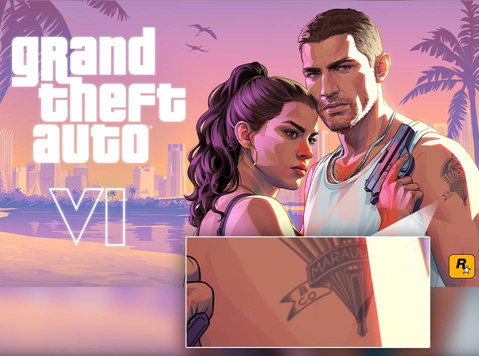 LevelUpDailyHQ's tweet photo. 👀 GTA VI fans have spotted an interesting detail on Jason’s official artwork.

A tattoo on the protagonist’s arm appears to reference military service in Vice City, sparking new theories about his past.

🎮 Rockstar hasn’t revealed Jason’s full backstory yet, but fans are already connecting the dots.

What do you think Jason’s military history could mean for the story?

#GTAVI #GTA6 #RockstarGames #Gaming #GrandTheftAuto