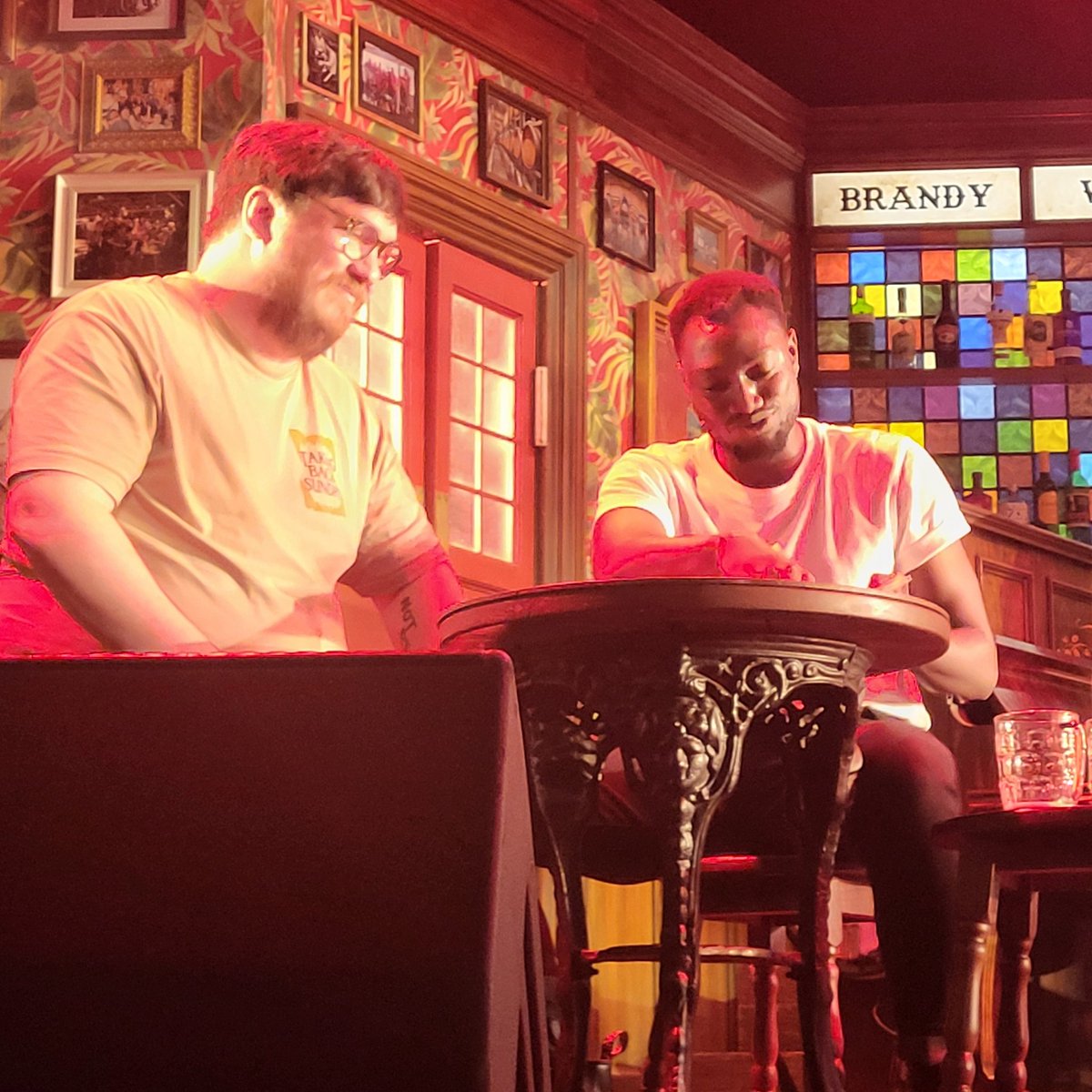 Tweak81's tweet photo. #choirofman was a lot of fun. Rowdy,classic sing alongs, whilst also having a lovely sentiment behind it all. Also @oboy1982 was pulled up onto stage for a card game and a free pint :) https://t.co/5QznlHpf4p