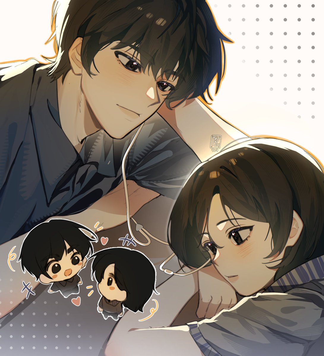 teazu707's tweet photo. Suka banget pas liat foto mereka! 👉👈
The art - the reference https://t.co/U9wQegxTF9