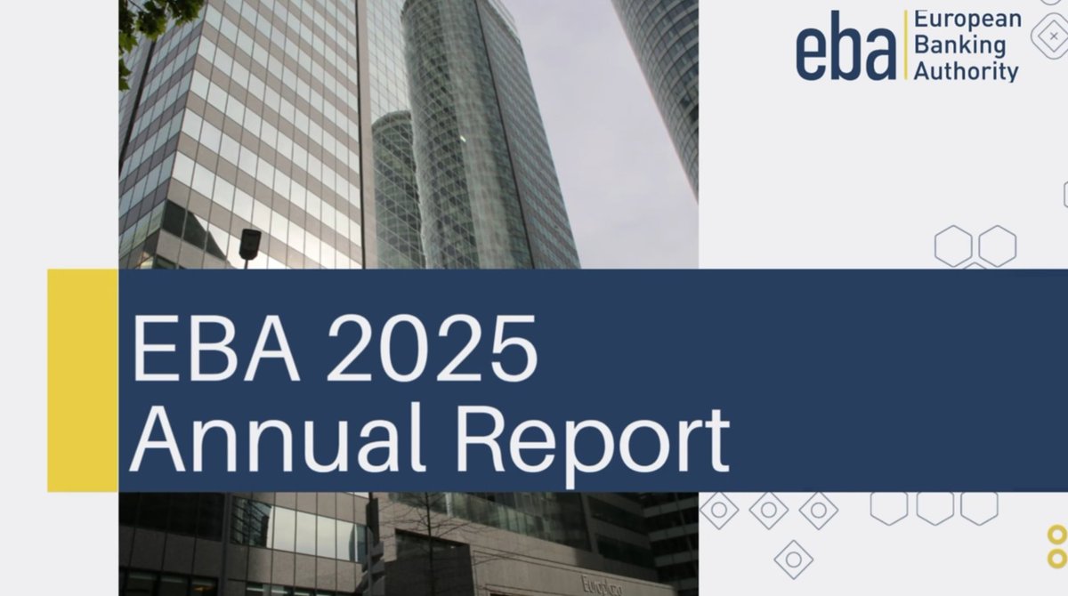 EBA_News's tweet photo. 🌍 The EBA 2025 Annual Report Executive Summary—covering 2025 key achievements—is now available in all EU languages.
Explore the year’s main results in your preferred language.
📖 Read more: https://t.co/yIZT3If9bj
#EBA #EUfinance #Transparency https://t.co/WKDZ11LyBS