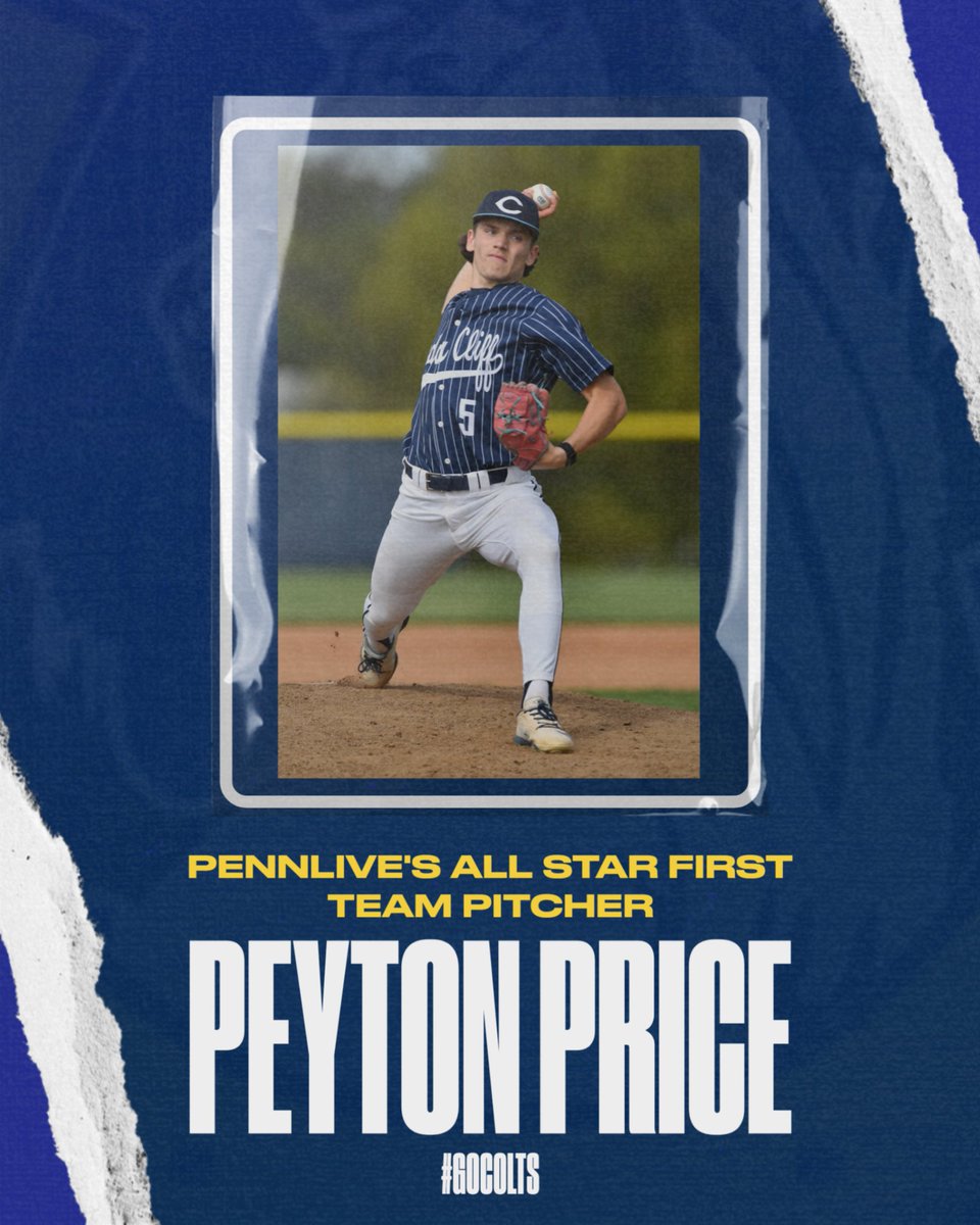 CedarCliff_AD's tweet photo. FIRST-TEAM PITCHER! Congrats to Peyton on PennLive's All Star Team. 
The Colts' right-handed ace absolutely dominated this year: 
7-1 Record | 1.88 ERA | 62 Strikeouts
 .397 AVG | 14 Runs | 15 RBIs https://t.co/Vae5qWEVKh