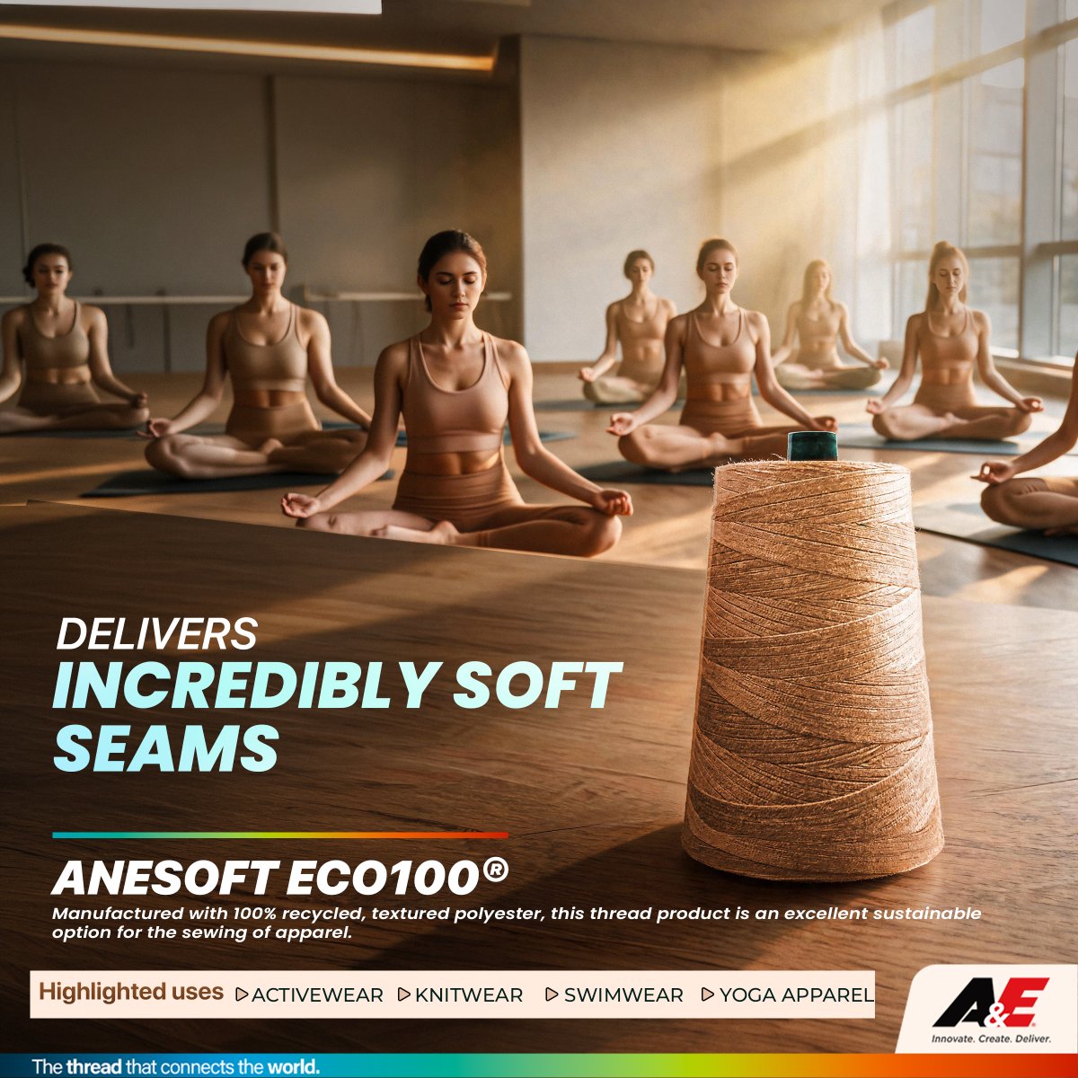 amerfirdsl's tweet photo. Create garments that feel as good as they look.

With incredibly soft seams and 100% recycled textured polyester, ANESOFT ECO100 is the sustainable thread solution for modern apparel manufacturing.

#ANESOFTECO100 #TheThreadThatConnects #AmericanEfirdLanka https://t.co/KQsoV8Amtc