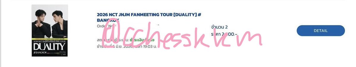 cchesskkm's tweet photo. ปล่อยบัตรวันเสาร์ค่า เนื่องจากได้วันอาทิตย์แล้วเค้าติดสอบก็เลยต้องไปวันอาทิตย์แทน

✨ใบละ 3200 รับคู่ ใบละ3000 ค่า

เมมเบอร์เค้าเองนะคับ สอบถามเพิ่มเติมได้ค่า

#NCTJNJM_FANMEETING_TOUR
#NCTJNJM_FANMEETING_TOUR_DUALITY #BANGKOK https://t.co/JGRXaHoQpO