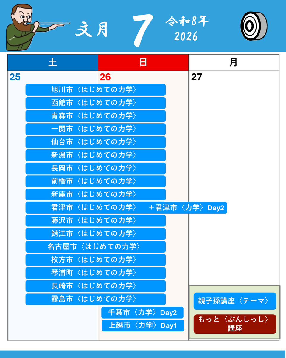 NPOLuctin's tweet photo. 7月の全国講座情報をお届けします♪
いよいよ全国で親子孫で〈たのしい仮説実験〉講座『自由電子が見えたなら』が開催されます！
ただいま、全国のスタッフが参加者の皆さんの笑顔を思い浮かべながら、準備に大忙しです😊
みなさん、どうぞお楽しみに♪ https://t.co/DMLWcFNqZC