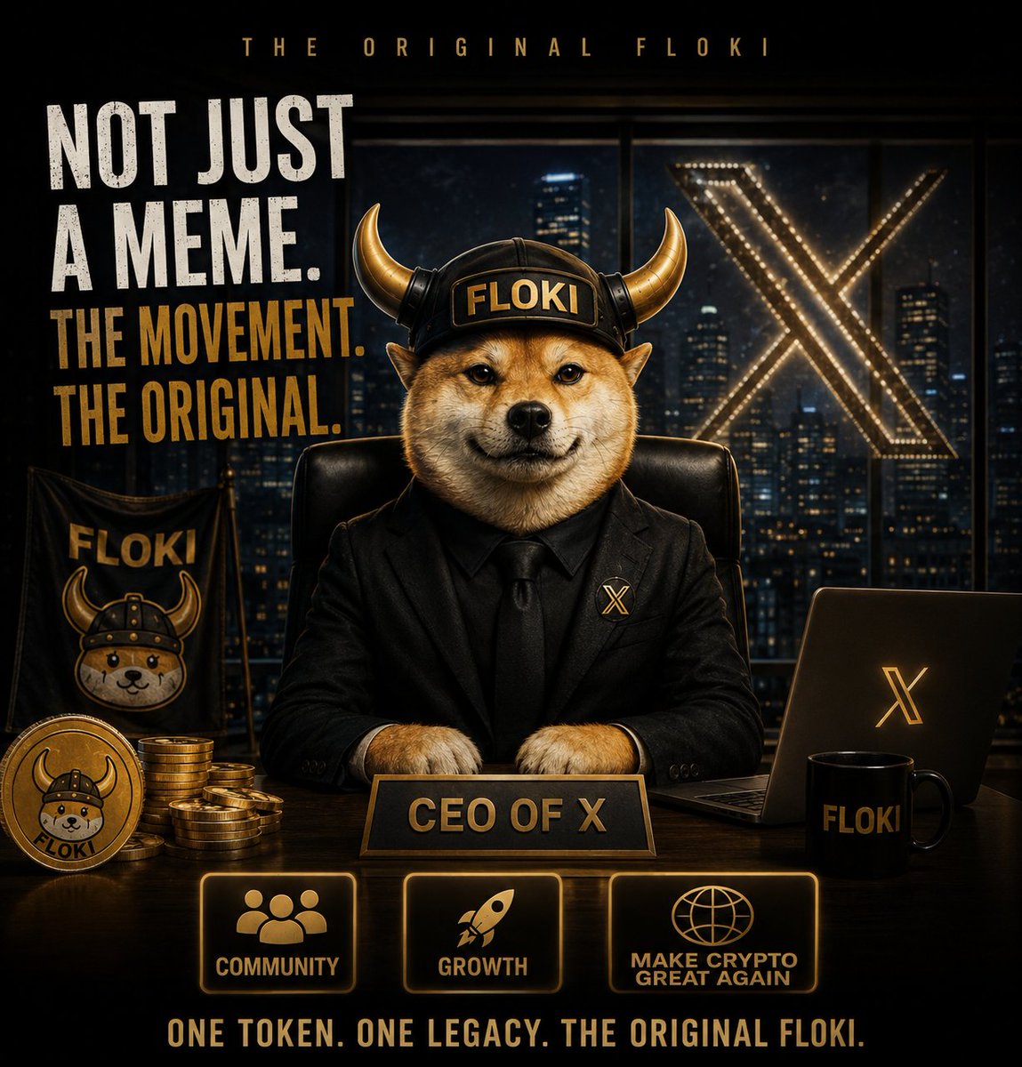 MW1985MJ's tweet photo. Its time to let them know the CEO is in town. $OGFLOKI https://t.co/0FnlknIO99