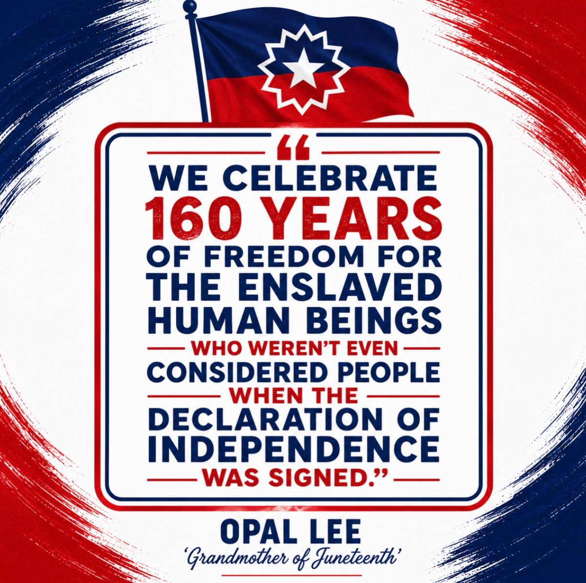 TheKingCenter's tweet photo. A word from Opal Lee, ‘Grandmother of Juneteenth,’ who led the way to make the day a federally recognized holiday.

#Juneteenth #OpalLee https://t.co/6haNoww1mM