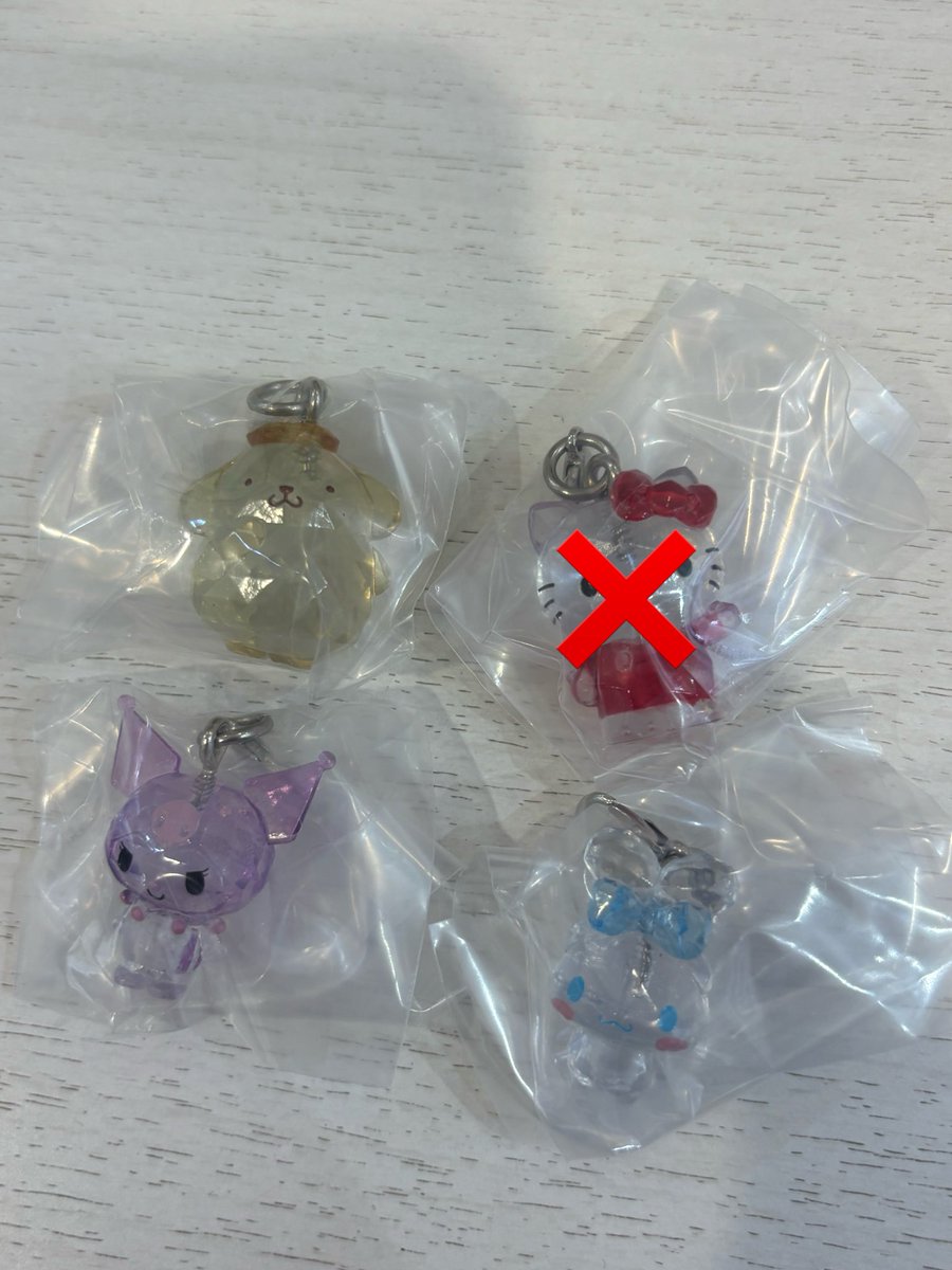 46mng_'s tweet photo. ガチャ ガチャガチャサンリオ クリスタル めじるし 交換

(譲) ポムポムプリン クロミ シナモン

(求) 画像2枚目のもの
画像にないものも求めています。(詳しくはALT参照)

郵送又は千葉県内＞都内手渡し希望
☆ALTご覧頂いてからお声掛けお願いします🙇🏻‍♂️ https://t.co/QB6jaVVg3o
