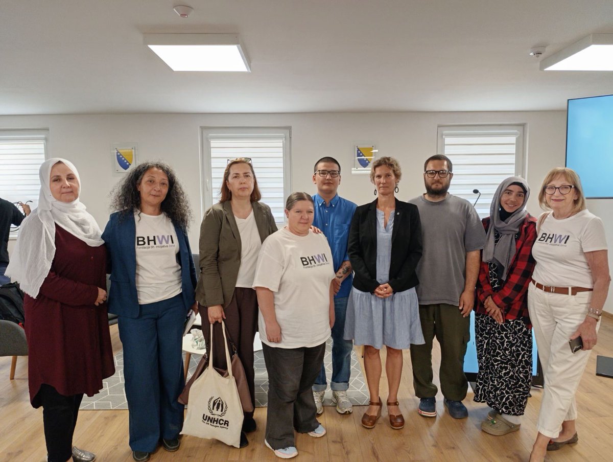 RefugeesCSEE's tweet photo. 🇧🇦 At the Salakovac Refugee Reception Centre near Mostar, UNHCR and its partners marked this year's World Refugee Day under the theme #UntilEveryoneIsSafe. Thank you to
@UN_BiH, @MLJPI_BiH, Minister @SevlidHurtic, local authorities &amp; all partners for standing #WithRefugees. 💙 https://t.co/0EAHZj5vrw