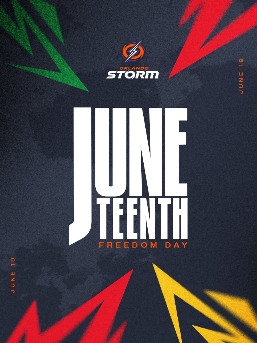 UFLStorm's tweet photo. Honoring the past. Celebrating progress. Inspiring the future.

Happy Juneteenth 🧡 https://t.co/rEri4DueDf