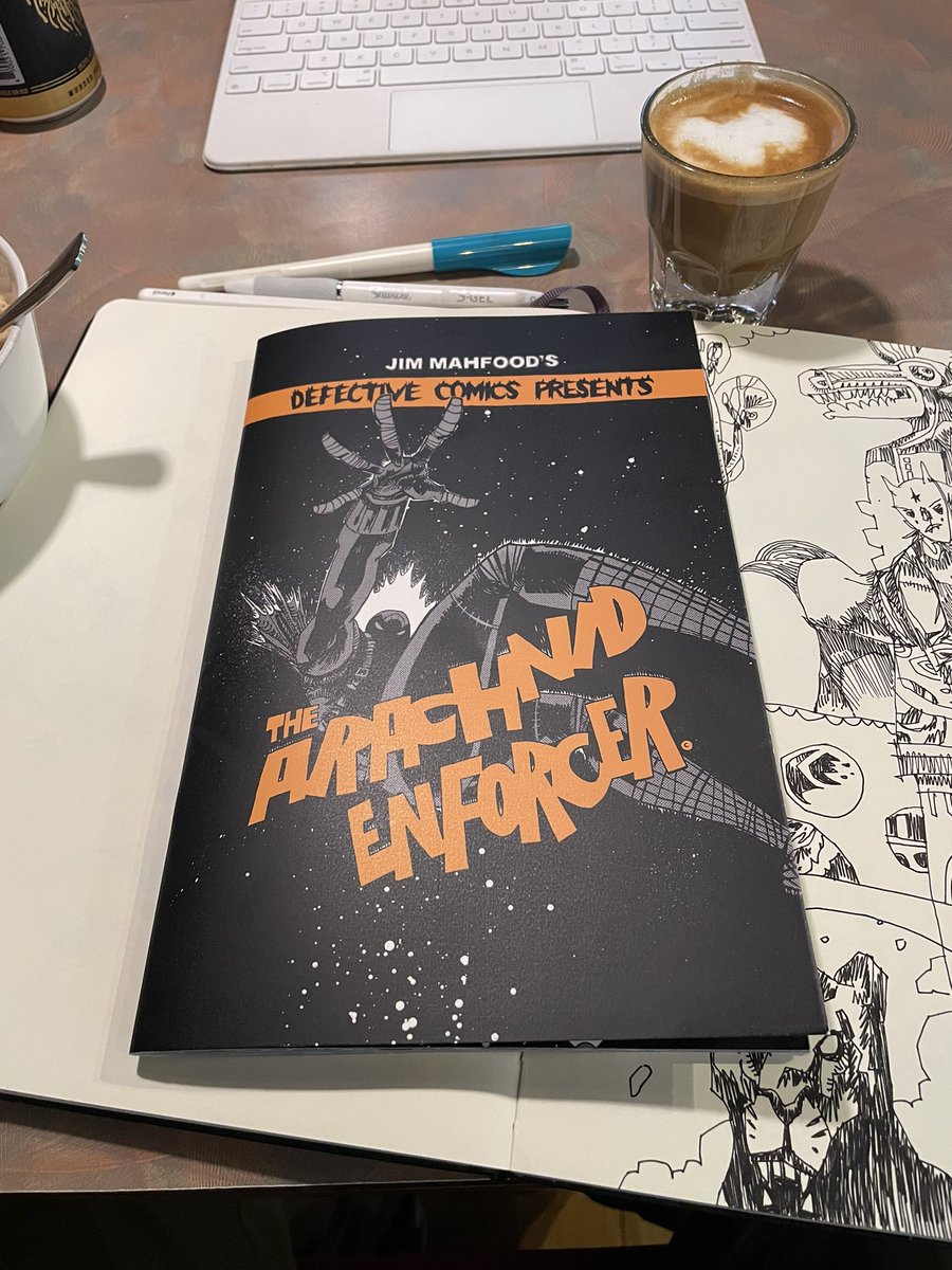 JimMahfood's tweet photo. Finally! The printer’s proof for THE ARACHNID ENDORCER comic book showed up on my doorstep and it looks glorious! So, we’re going into production and hopefully looking at a 2-3 week turnaround on these babies and then Kickstarter fulfillment will begin. Thx for your patience everyone!