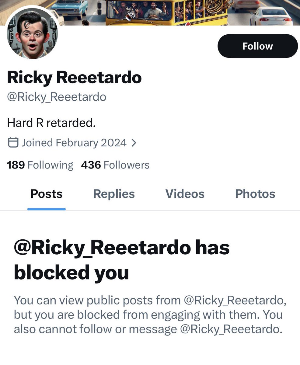 AlPercolofejp's tweet photo. @Ricky_Reeetardo @cule5477383 @flamillennial @natalieandrews And the little snowflake blocked me!!! Bahahahahaha too easy to trigger these kids. Say something about their dear leader and they’re foaming at the mouth in two tweets. Get tough kid 😂😂😂😂😂 https://t.co/MG5WXn5n0G