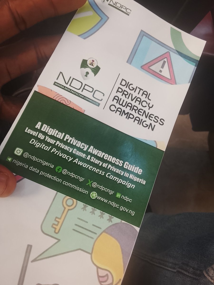 cyberactivelabz's tweet photo. I cannot stress about attending tech events. As a student, your network is your net worth. You’re not just learning code in class; you’re building a career in the real world.

Just today, a conference was held by the Nigeria Data Protection Agency (NDPC) in my school 
#Networking https://t.co/Db07mRlN3I