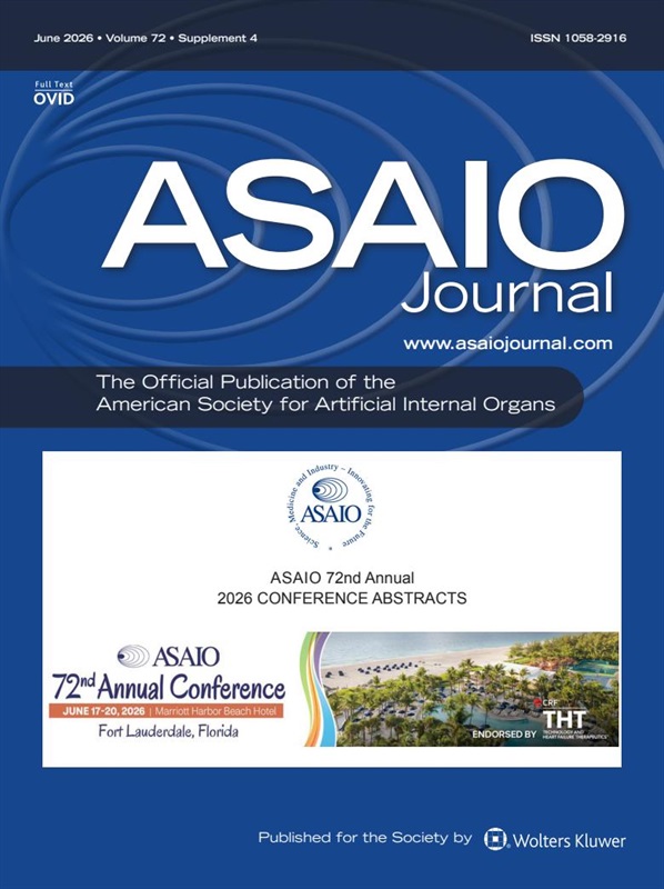 asaiojournal's tweet photo. ASAIO 2026 Annual Conference Abstracts
ASAIO 72nd Annual 2026 Conference Abstracts
ASAIO Journal 72(Supplement 4):p 1-192, June 2026. | DOI: 10.1097/MAT.0000000000002751
https://t.co/AId0DMIs1Z 
#ASAIO https://t.co/B5vg2JF2Oy