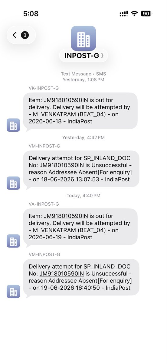 PradeepJoseph20's tweet photo. @IndiaPostOffice https://t.co/NjbzJ40ud6