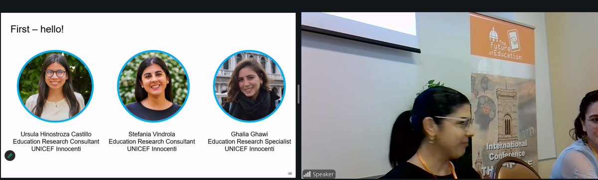 PixelFirenze's tweet photo. Ursula Hinostroza Castillo, Stefania Vindrola Paseta and Ghalia Ghawi presented 'Learning is For Everyone (LiFE): Paving the Pathway for Inclusive Education for Children with Disabilities'https://t.co/8LD6vDyiNo #FOE2026 https://t.co/PQRPkLFoQv