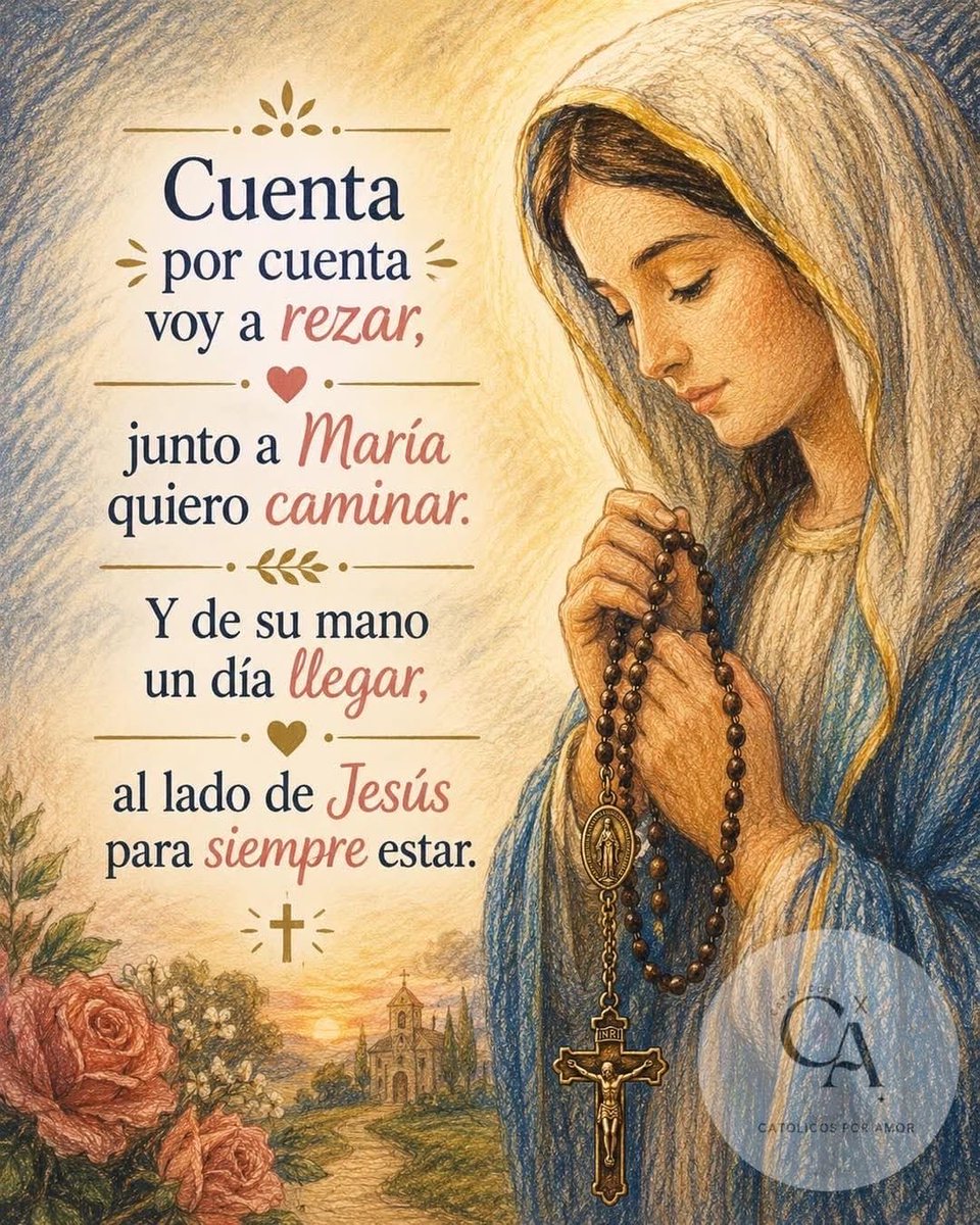 ArmadaRosario's tweet photo. 🚨 ROSARIO DE HOY VIERNES (Misterios Dolorosos con Letanías). Por tus intenciones y los enfermos. Misterios meditados con una oración.

👉🏾 https://t.co/5IVO4Zc0R3.

Meditamos en Cristo sus dolores, heridas, sufrimientos. Nos unimos a su Pasión https://t.co/PcQHLmrX5Z