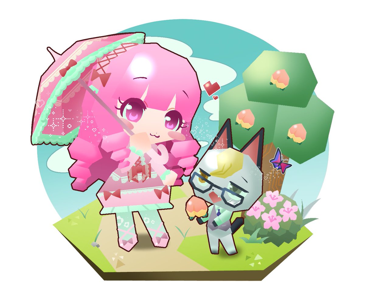 Hareeangkki's tweet photo. #どうぶつの森 #AnimalCrossing
#ANCH #あつ森 #ローポリ
요즘유행하는,,로우폴리ST로
동물의숲 드림스디 ˚₊‧꒰ა₍^ིྀᐢ. ̫.ᐢ₎♡໒꒱ ‧₊˚🍒🍑 https://t.co/pqtdjOVAiE