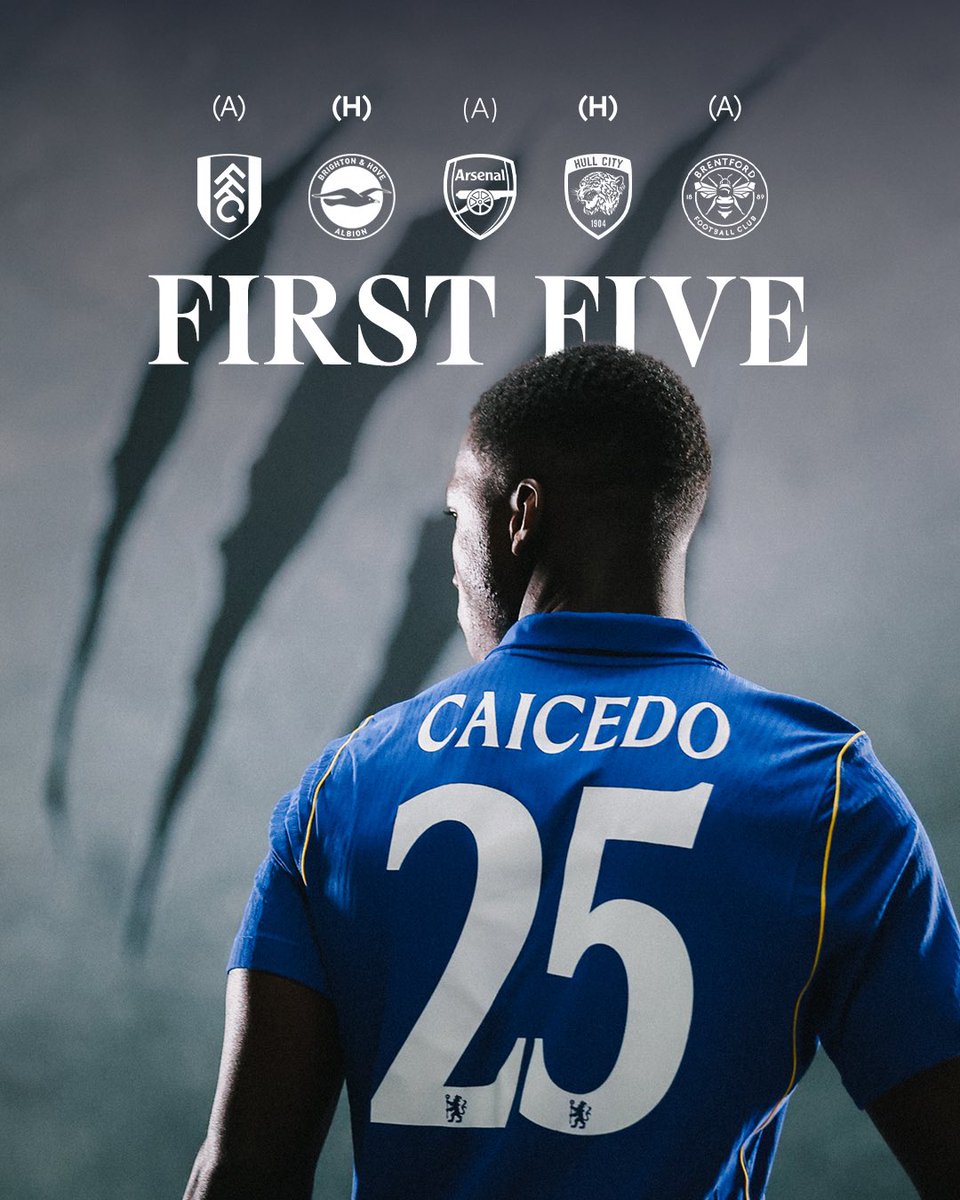 ChelseaFC_Sp's tweet photo. Los primeros cinco. https://t.co/JRR5lIl1AN