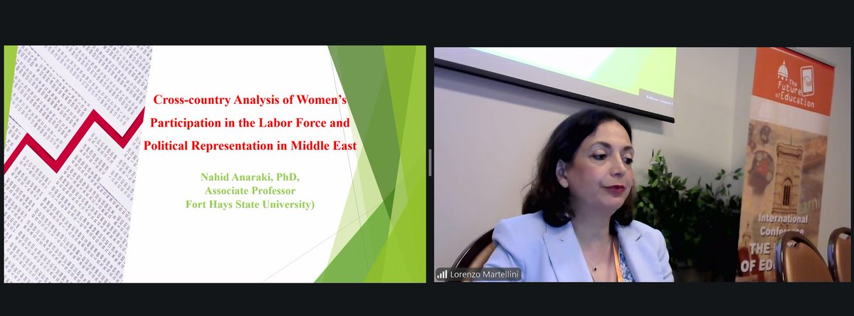 PixelFirenze's tweet photo. Nahid   Kalbasi Anaraki presented 'Cross-country Analysis of Women’s Participation in   the Labor Force and Political Representation in Middle East Countries' https://t.co/8LD6vDyiNo #FOE2026 https://t.co/A6vh9iWobx