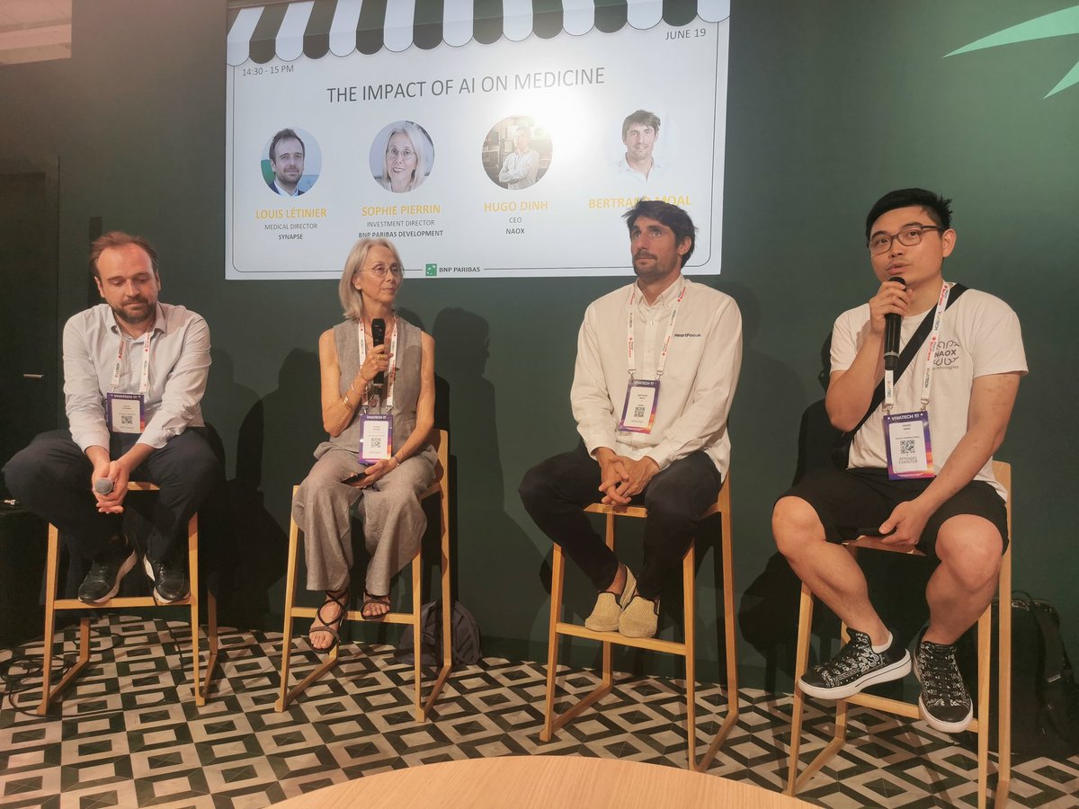 jblefevre60's tweet photo. [#Vivatech x #BNPPShapingInnovation]

The impact of AI on Medicine ou comment l'IA aide à la décision et au prédictif en médecine.

@BNPParibas

@SpirosMargaris @PawlowskiMario @mvollmer1 @gvalan @ipfconline1 @LaurentAlaus @Shi4Tech @Fisher85M @kalydeoo @Ym78200 @dinisguarda @Fabriziobustama @3itcom @chidambara09 @Analytics_699 @Khulood_Almani @tewoz @ahier @EvanKirstel @rwang0 @sallyeaves @helene_wpli @FrRonconi @DigitalColmer @arielSTRABONI @HaroldSinnott @fogle_shane @rshevlin @jeffkagan @jeancayeux @RLDI_Lamy @DimitriHommel @CathCervoni @Nad_Alves @plaubignat