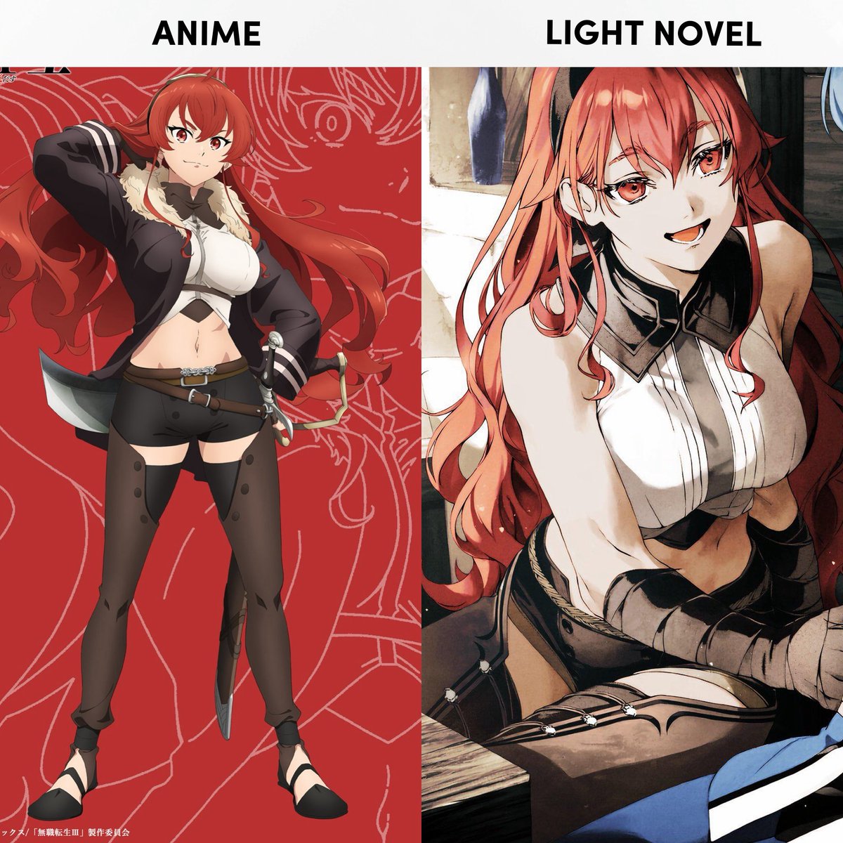 GyaruGlow's tweet photo. They adapted Eris’s design so well. She’s so hot. The tummy 😫 https://t.co/uLZ84Wphbn